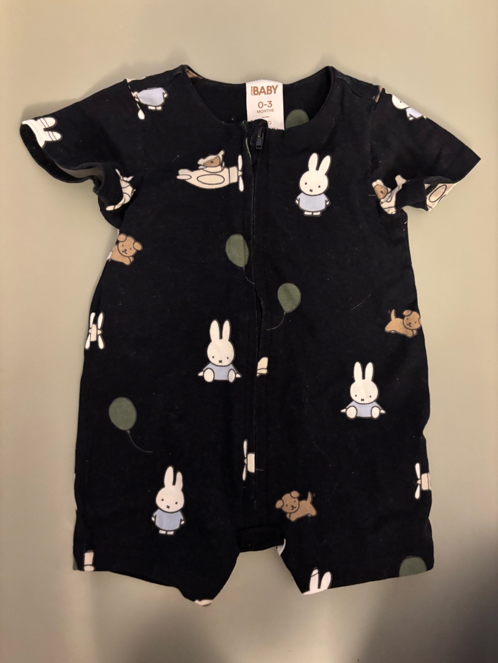 Cotton On Baby Zip Up Short Sleeve Sleeper